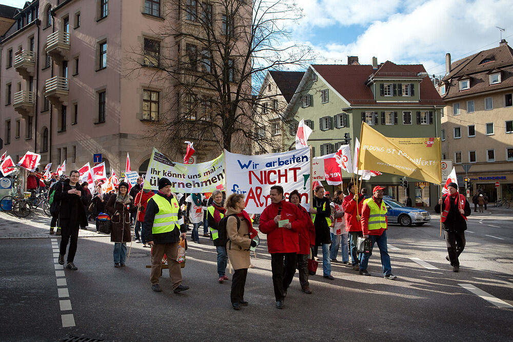 Streik im öffentlichen Dienst Tübingen Februar 2013