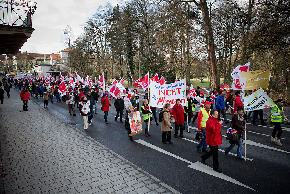 Streik im öffentlichen Dienst Tübingen Februar 2013