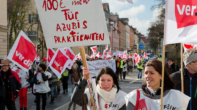 Streik im öffentlichen Dienst Tübingen Februar 2013