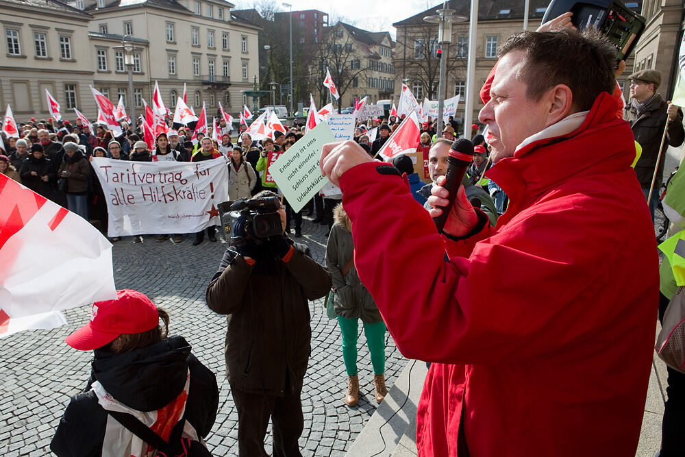 Streik im öffentlichen Dienst Tübingen Februar 2013