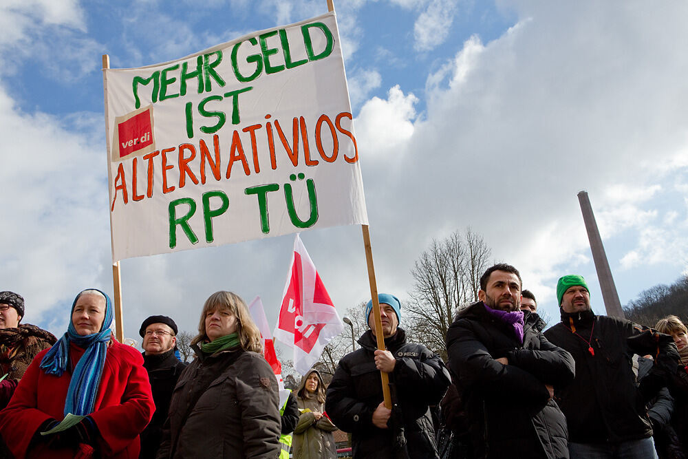 Streik im öffentlichen Dienst Tübingen Februar 2013