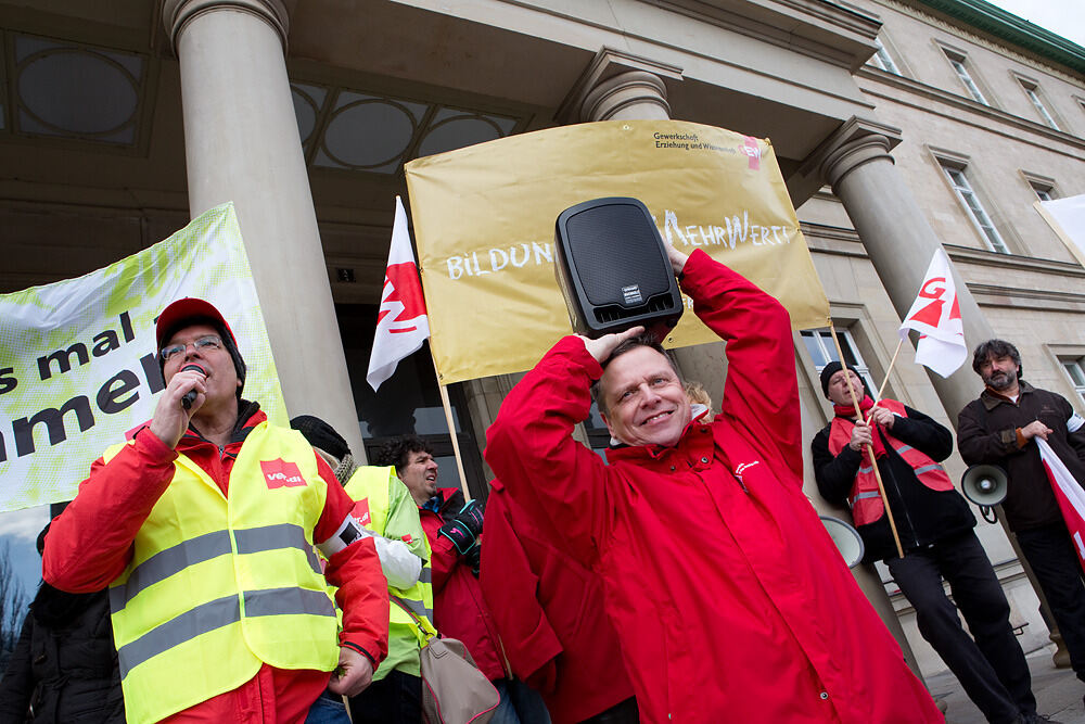 Streik im öffentlichen Dienst Tübingen Februar 2013