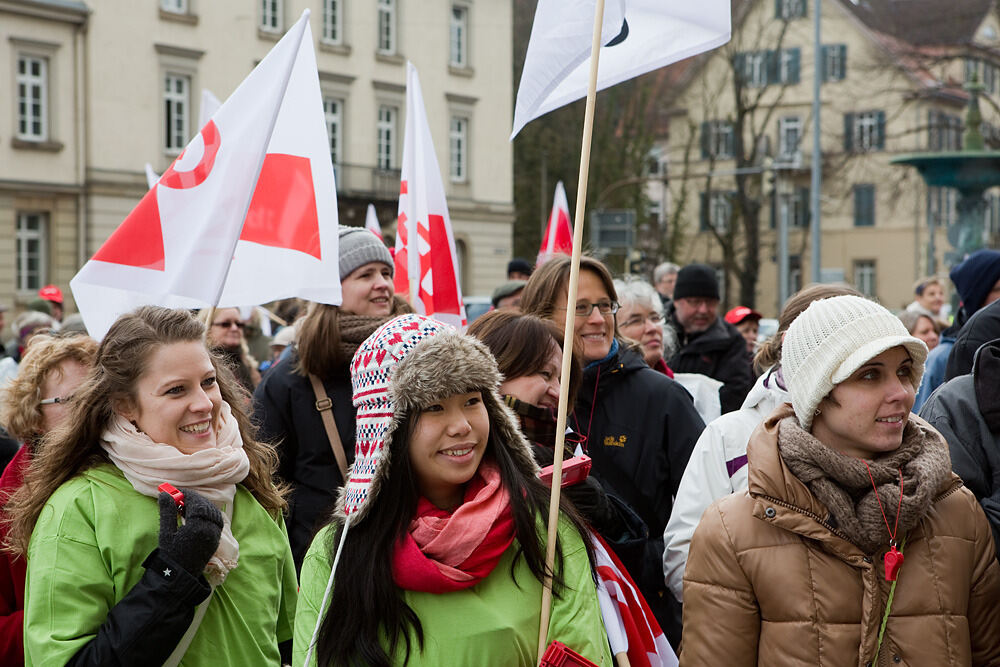 Streik im öffentlichen Dienst Tübingen Februar 2013