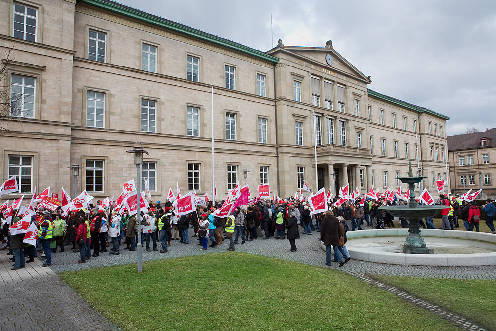 Streik im öffentlichen Dienst Tübingen Februar 2013