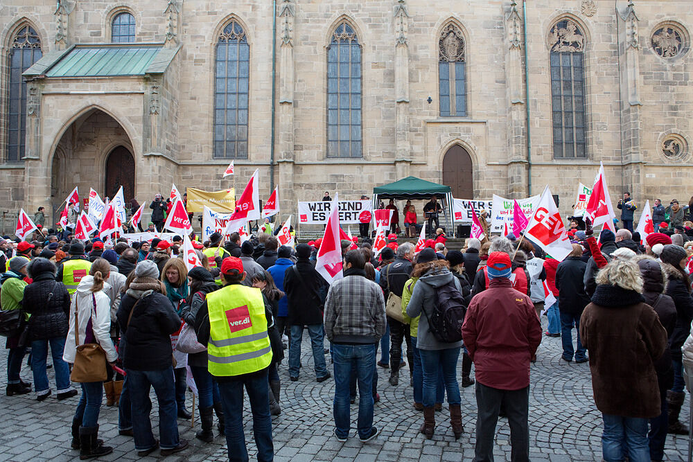 Streik im öffentlichen Dienst Tübingen Februar 2013