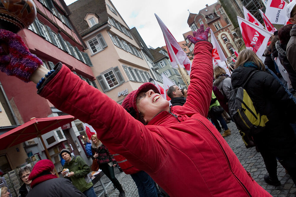 Streik im öffentlichen Dienst Tübingen Februar 2013