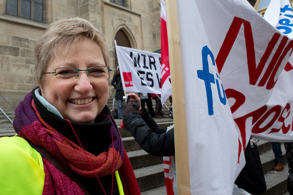 Streik im öffentlichen Dienst Tübingen Februar 2013