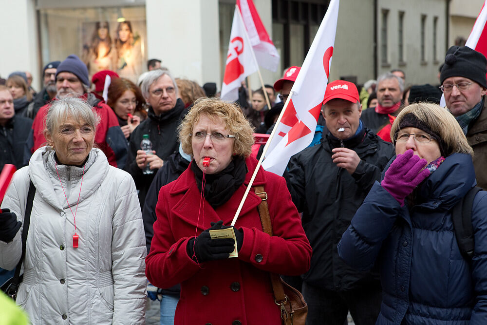 Streik im öffentlichen Dienst Tübingen Februar 2013