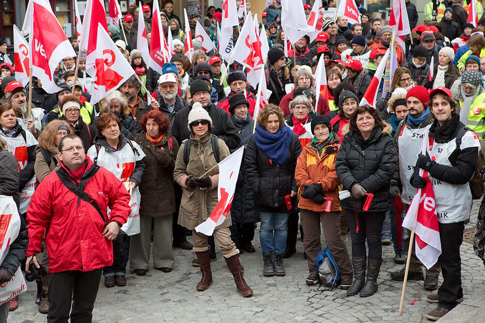 Streik im öffentlichen Dienst Tübingen Februar 2013