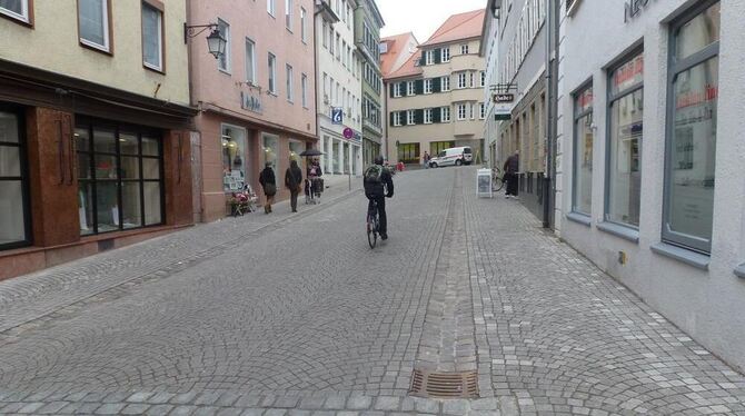 So wie in der Hafengasse in Tübingen sollen in diesem Jahr auch Metzgergasse und Teile der Langen Gasse saniert werden. GEA-FOTO