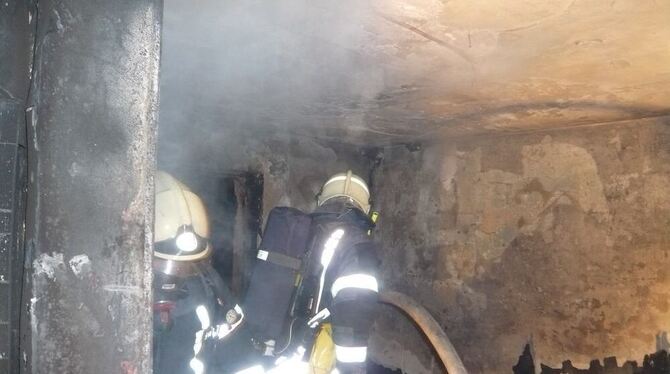 Die Feuerwehr im Einsatz. FOTO: PR