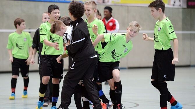 Württembergischer Meister – die D-Junioren des SSV Reutlingen freuen sich.  GEA-FOTO: PACHER