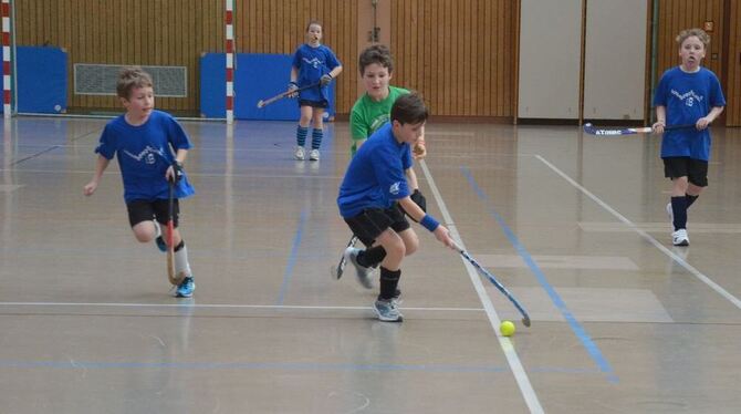 Der Hockeynachwuchs schlug sich wacker beim Regionalwettbewerb »Jugend trainiert für Olympia« in der Gutenberghalle in Riederich