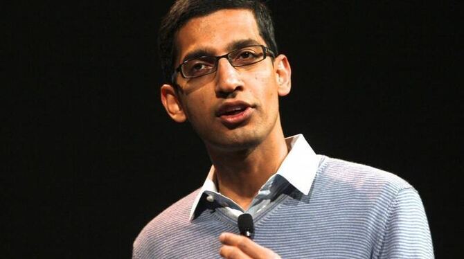 Sundar Pichai wird sich künftig um das Google-Betriebssystem Android kümmern, mit dem hunderte Millionen Smartphones laufen.