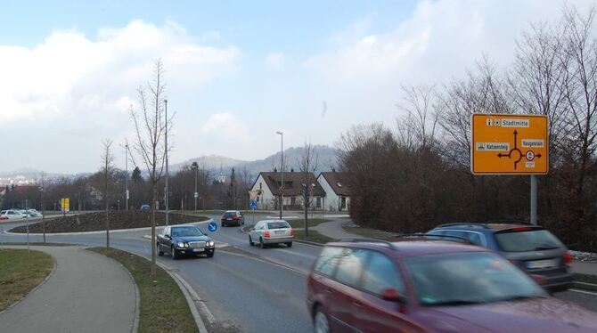 Der Verkehr auf der Eichbergstraße wird weiter zunehmen: Eine Initiative fordert deshalb zum Schutz der rechter Hand gelegenen W