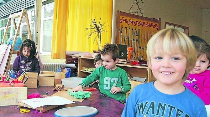 Das Kinderhaus Brühlstraße, hier mit Jule, Makfire, Louis, Luka, Karolina und Adrian, soll für 1,4 Millionen Euro von 30 auf 60