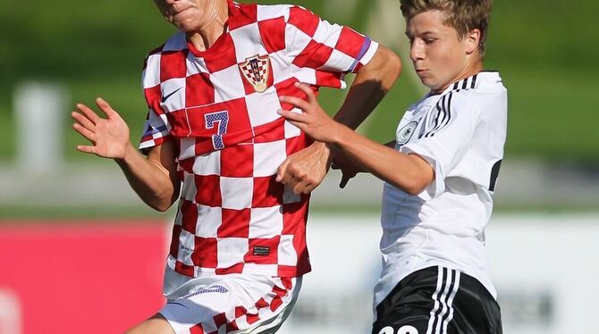 Der Trochtelfinger Lukas Culjak streift sich ab heute wieder das Trikot der kroatischen U 17-Nationalmannschaft über. In Split g