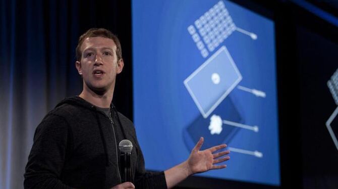 Facebook-Gründer Mark Zuckerberg stellte die neue Facebook-Plattform vor. Foto: Peter DaSilva