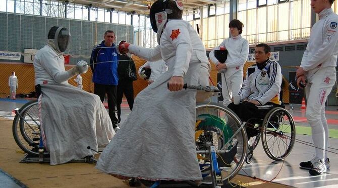 Einmal mehr sind am Wochenende auch Rollstuhlfechter beim Alemannencup in Pliezhausen mit dabei.  FOTO: PR