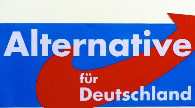 Das Logo der Partei Alternative für Deutschland (AfD): Die Partei fordert das Ende des Euro. Foto: Peter Endig