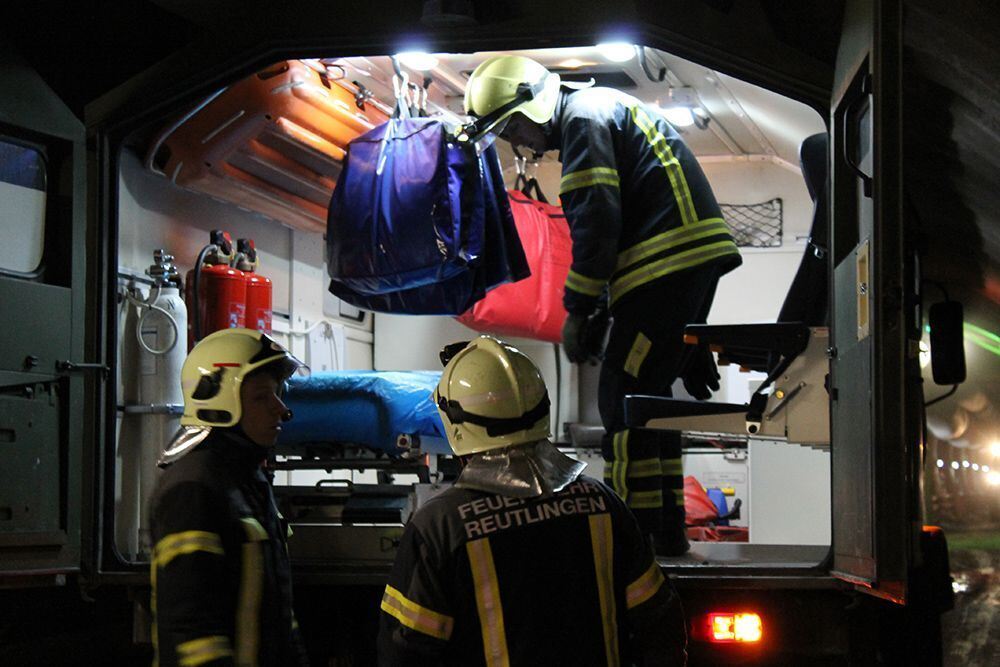 Feuerwehrübung im Scheibengipfeltunnel