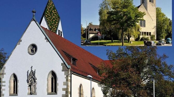 Zwei Gotteshäuser, eine Gemeinde. Mauritiuskirche (großes Bild) und Christuskirche wollen zusammengehen. GEA-ARCHIVFOTO