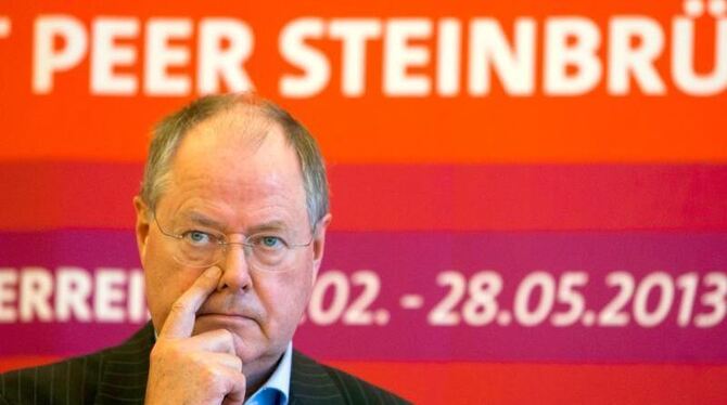 SPD-Kanzlerkandidat Steinbrück.