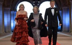 Prinzessin Máxima, Königin Beatrix und Kronprinz Willem-Alexander am Vorabend des Thronwechsels. Foto: Robin Utrecht