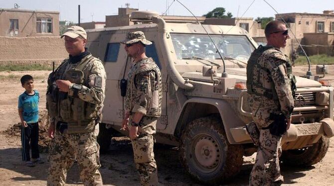 Deutsche Nato-Soldaten in Mazar e Sharif, Afghanistan. EPA/SAYED MUSTAFA Foto: Sayed Mustafa