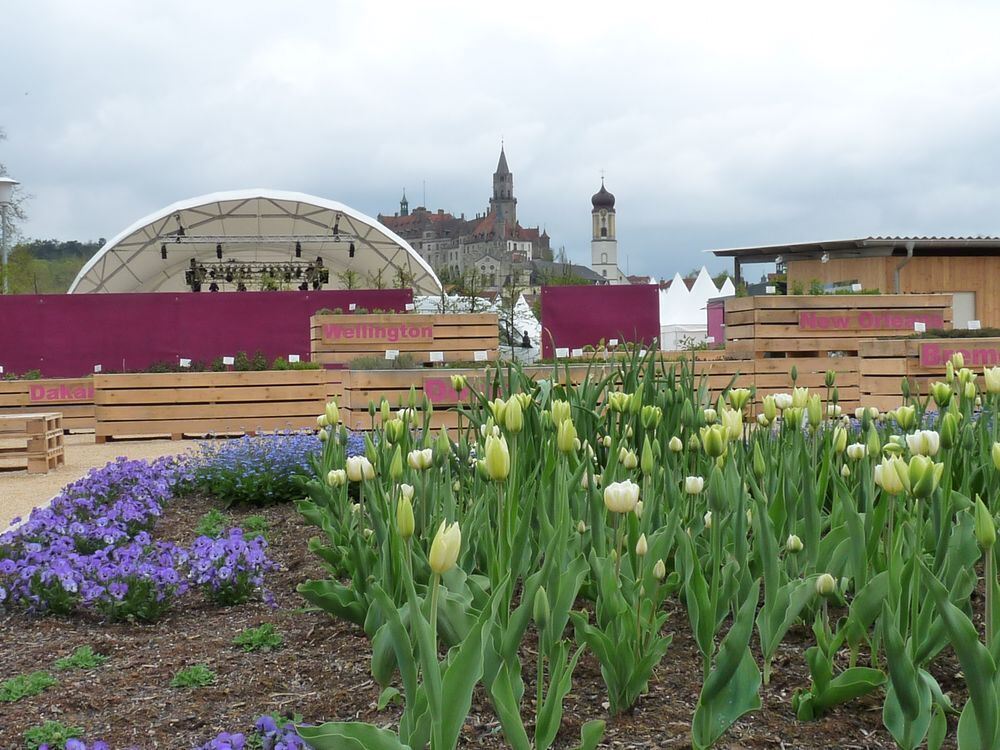 Letzte Vorbereitungen für die Landesgartenschau 2013