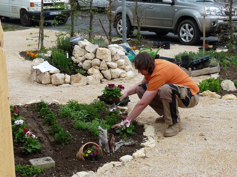 Letzte Vorbereitungen für die Landesgartenschau 2013