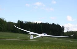 Hoch hinaus geht es beim Wettbewerb für Segelflieger auf dem Übersberg. FOTO: LEIPPERT