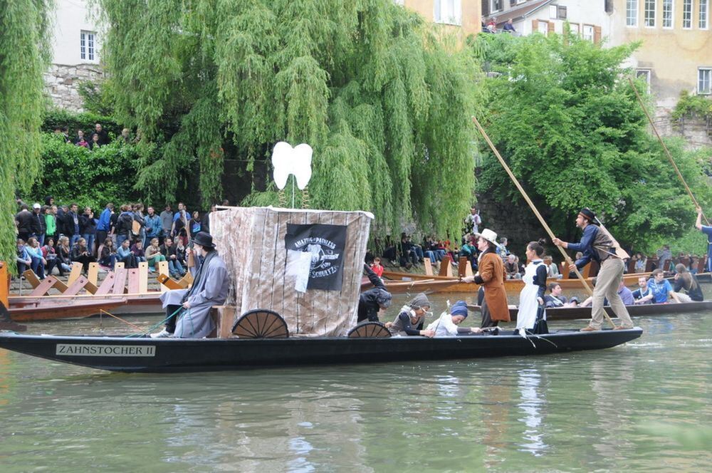 Stocherkahnrennen Tübingen 2013