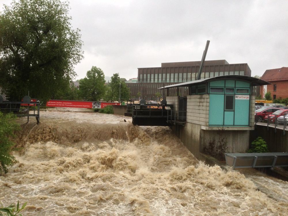 Hochwasser in Reutlingen