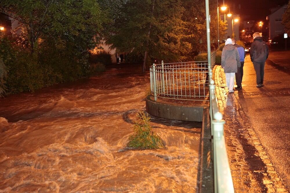 Hochwasser in Gomaringen Juni 2013