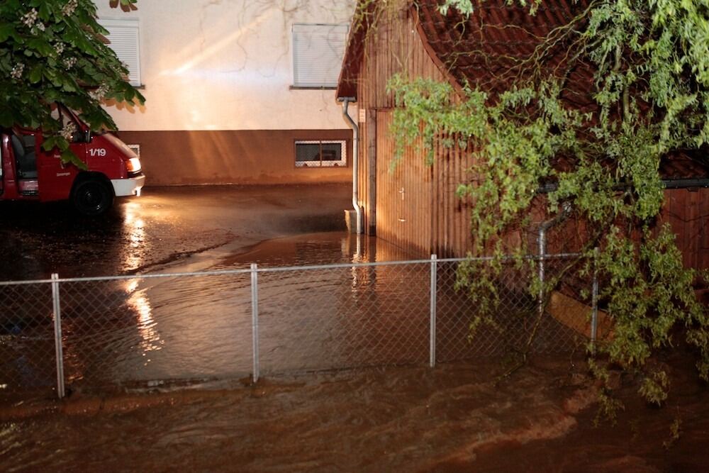 Hochwasser in Gomaringen Juni 2013