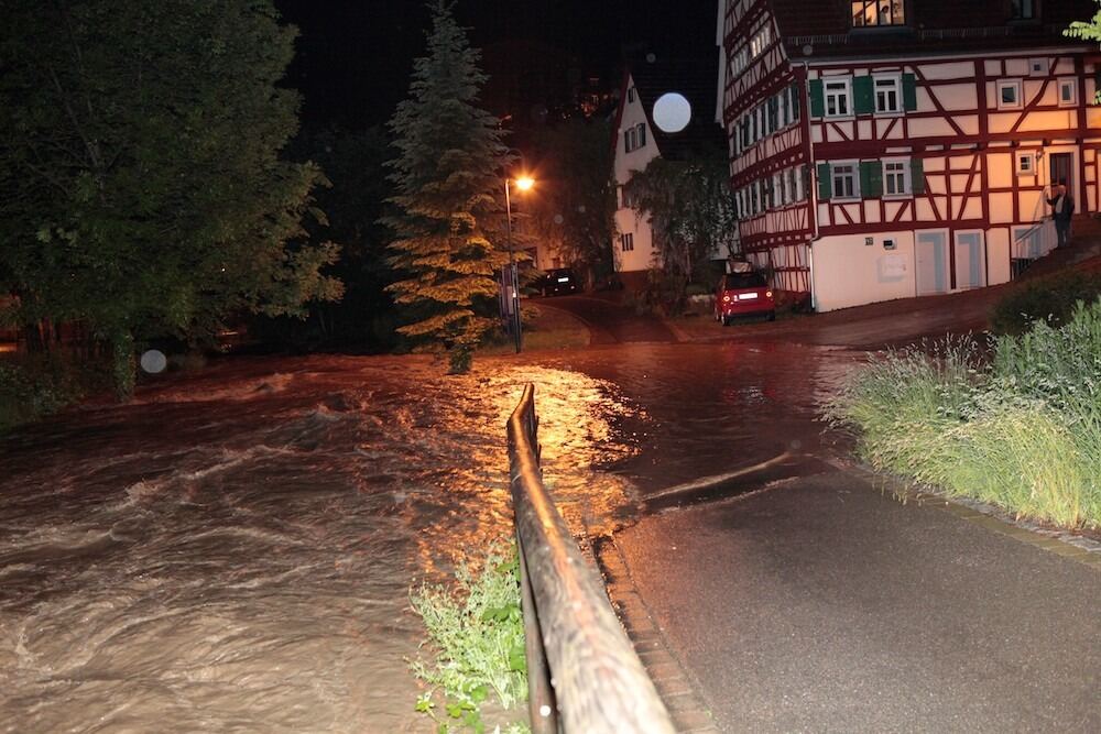 Hochwasser in Gomaringen Juni 2013