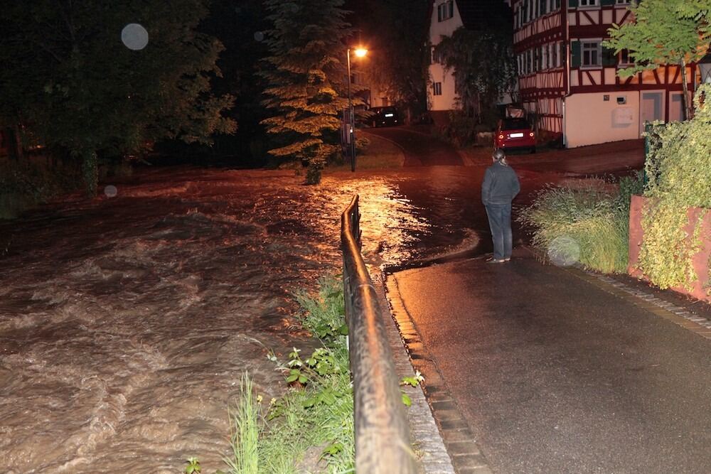 Hochwasser in Gomaringen Juni 2013