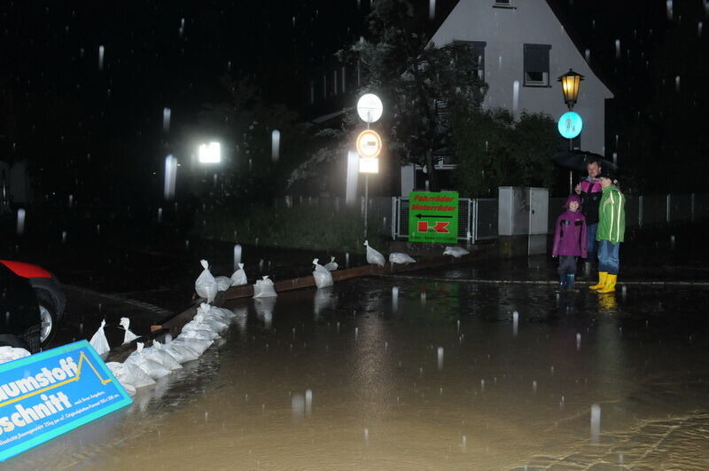 Hochwasser im Steinlachtal