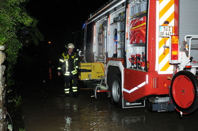 Hochwasser im Steinlachtal