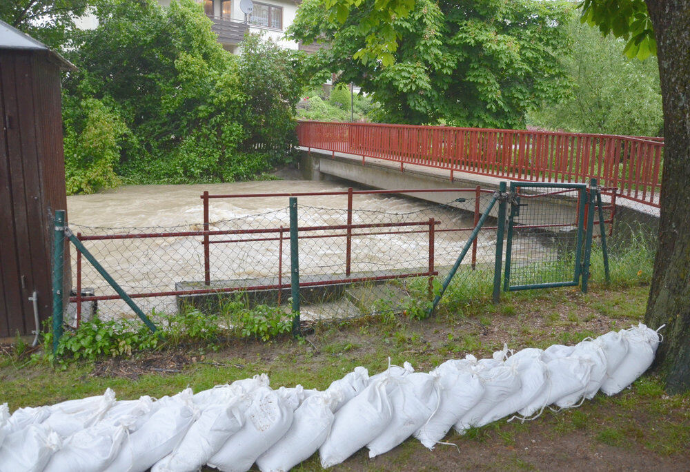 Hochwasser im Ermstal