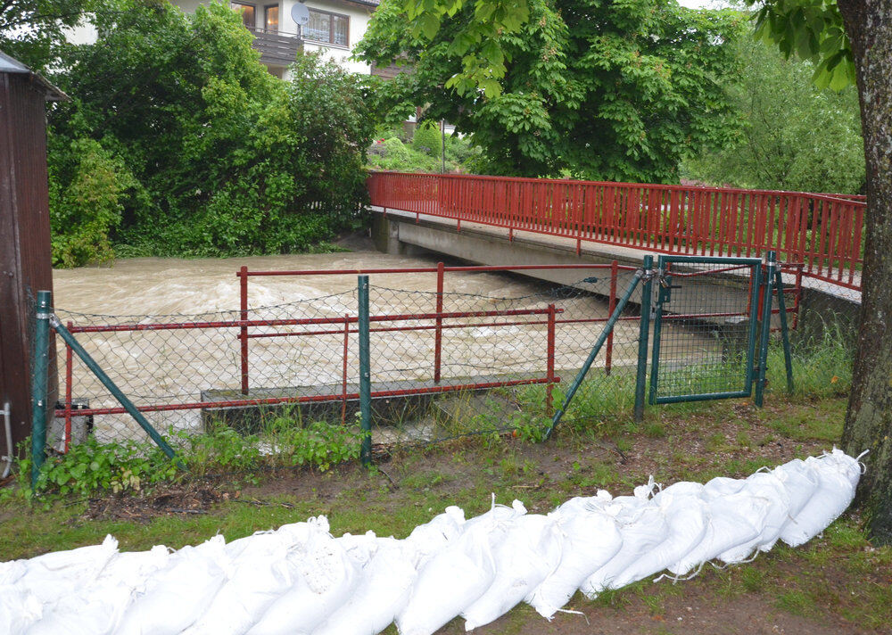 Hochwasser im Ermstal