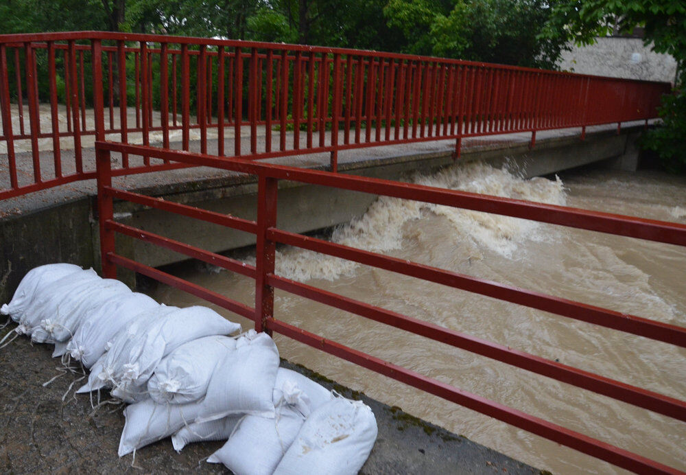 Hochwasser im Ermstal