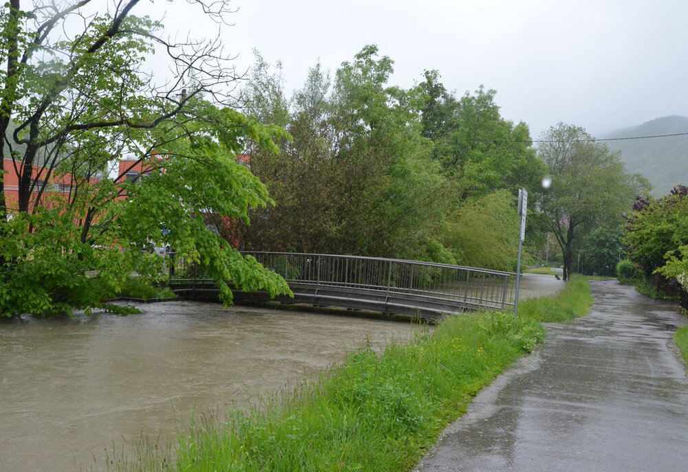 Hochwasser im Ermstal