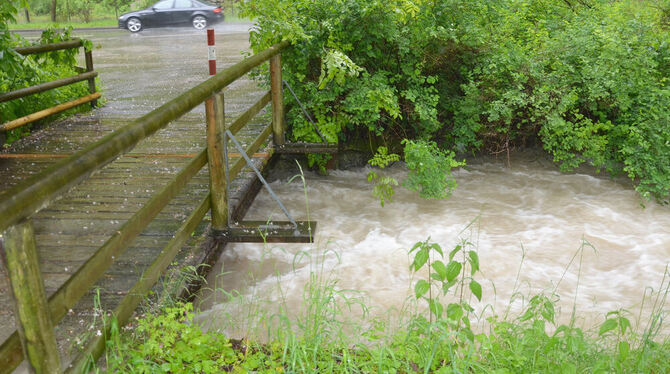 Hochwasser im Ermstal