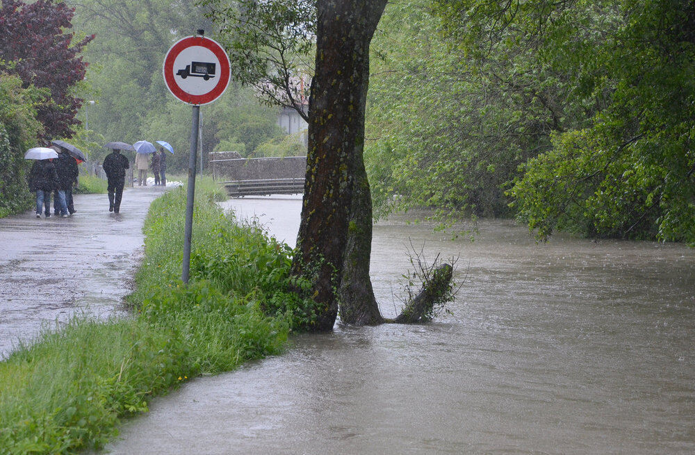 Hochwasser im Ermstal