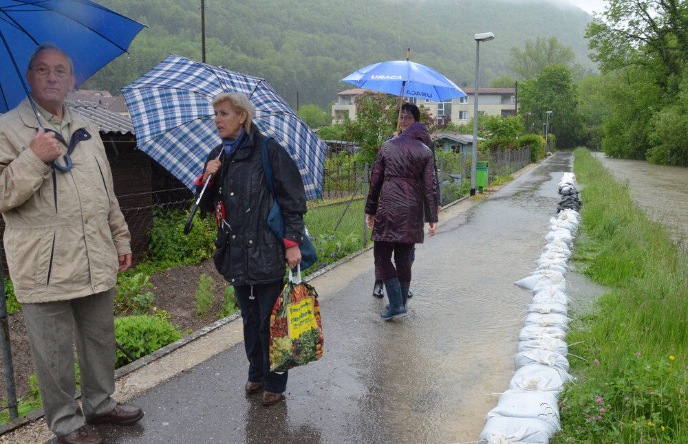 Hochwasser im Ermstal