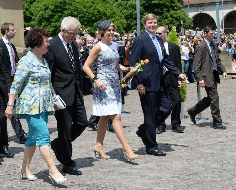 Niederländisches Königspaar Maxima und König Willem-Alexander im Land