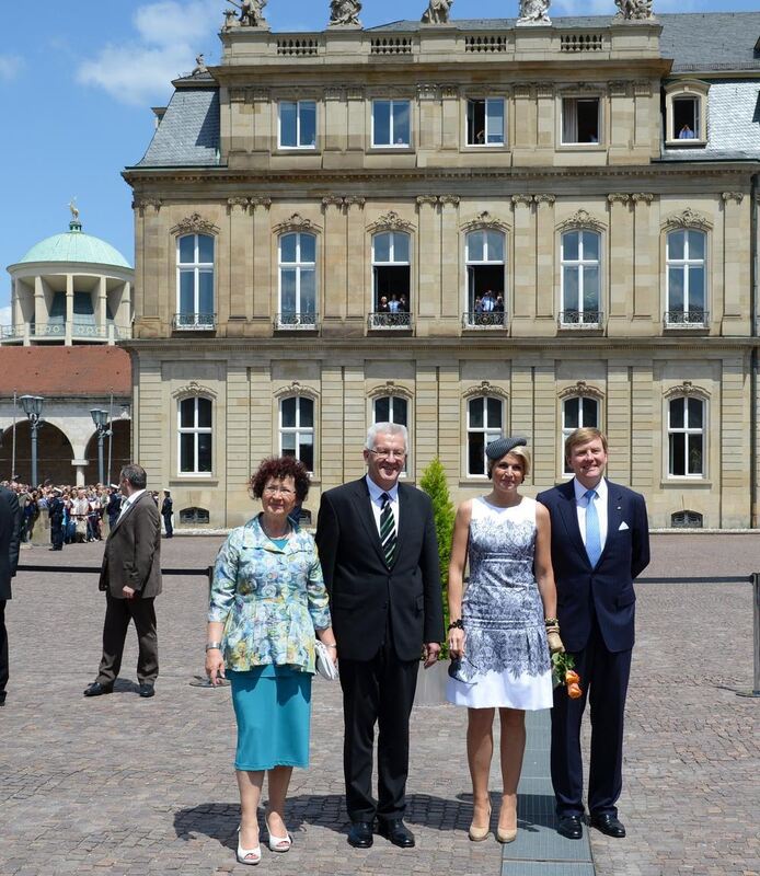 Niederländisches Königspaar Maxima und König Willem-Alexander im Land