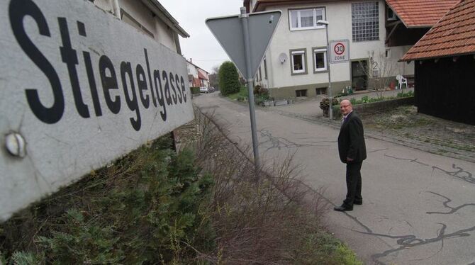 Die Sanierung der Stiegelgasse soll der Anfang sein. Hengen hat’s endlich ins Entwicklungsprogramm Ländlicher Raum (ELR) geschaf